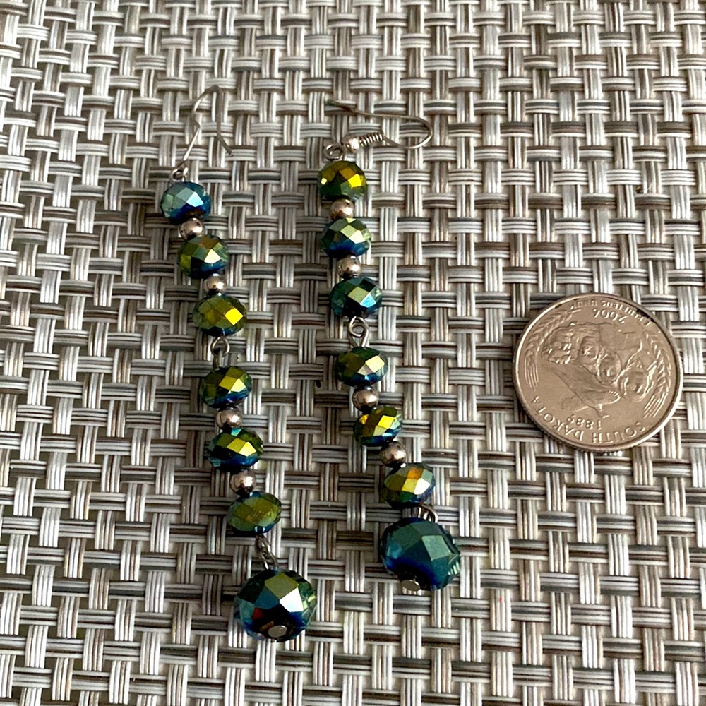 Long drop earrings